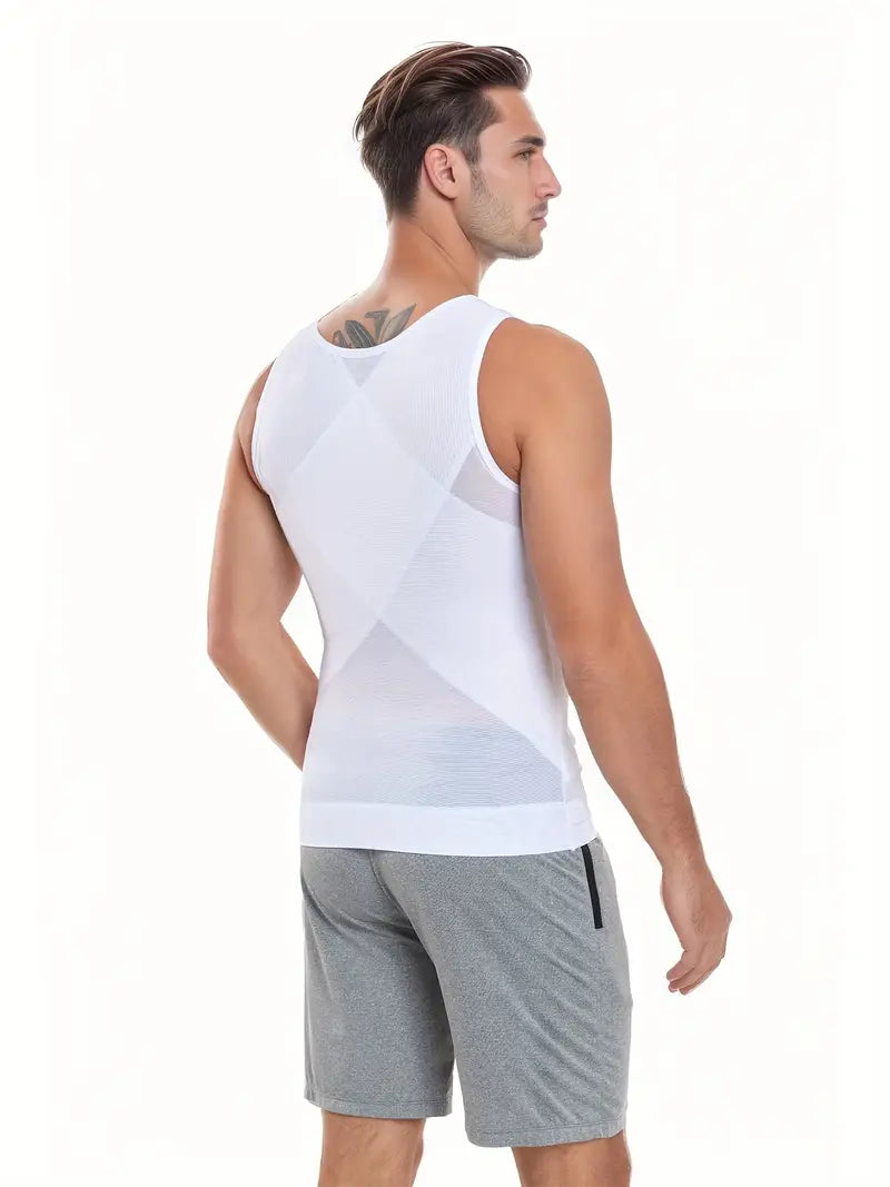 Menās Compression Slimming Undershirt Tank Top