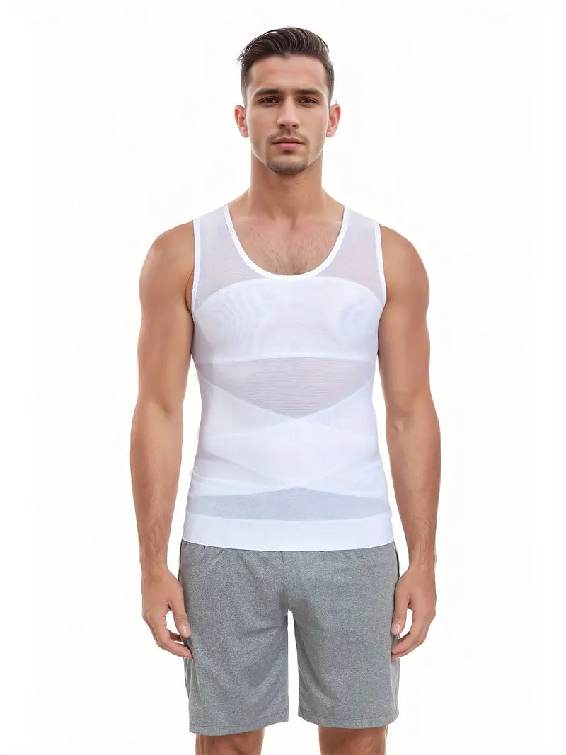 Menās Compression Slimming Undershirt Tank Top