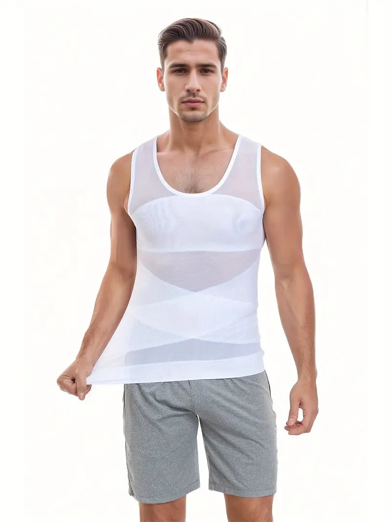 Menās Compression Slimming Undershirt Tank Top