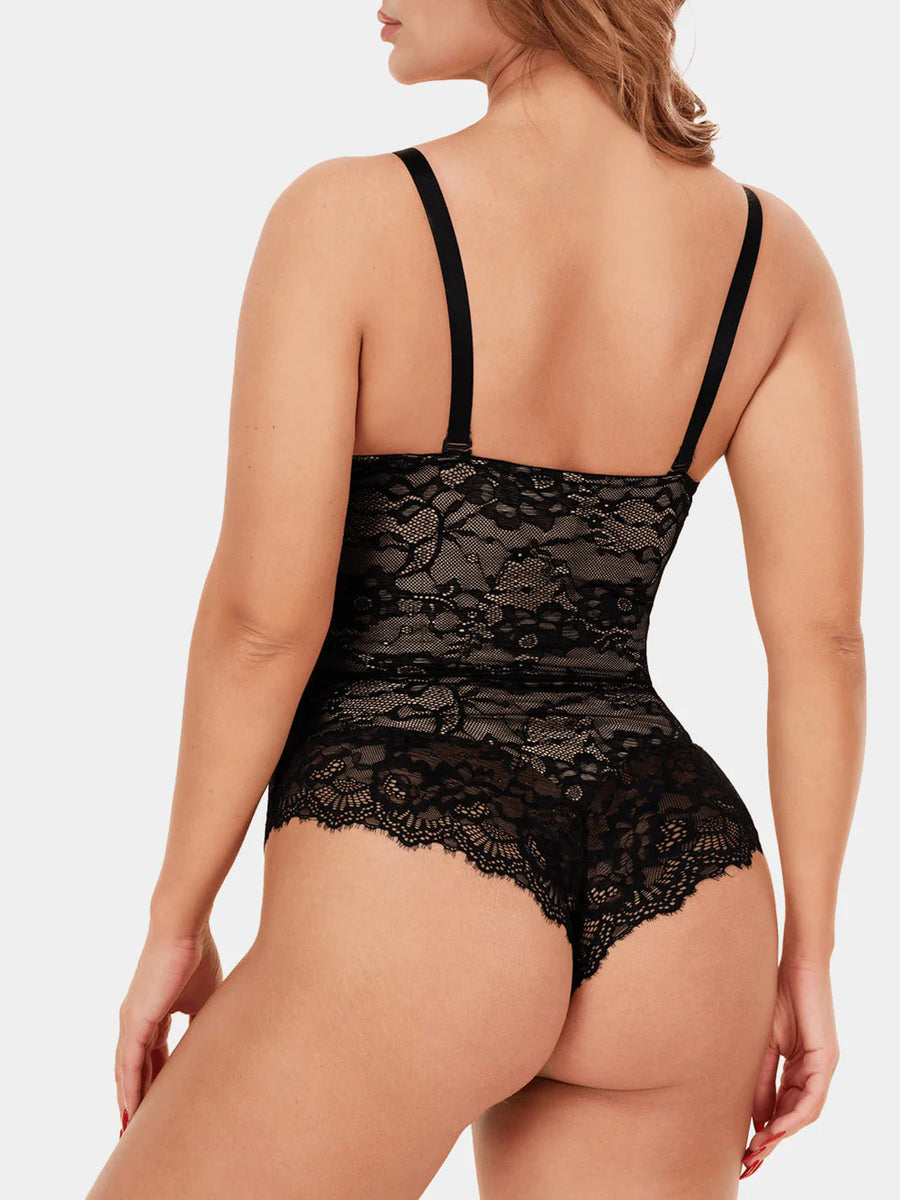 Elegant Lace Shapewear Bodysuit - Eva