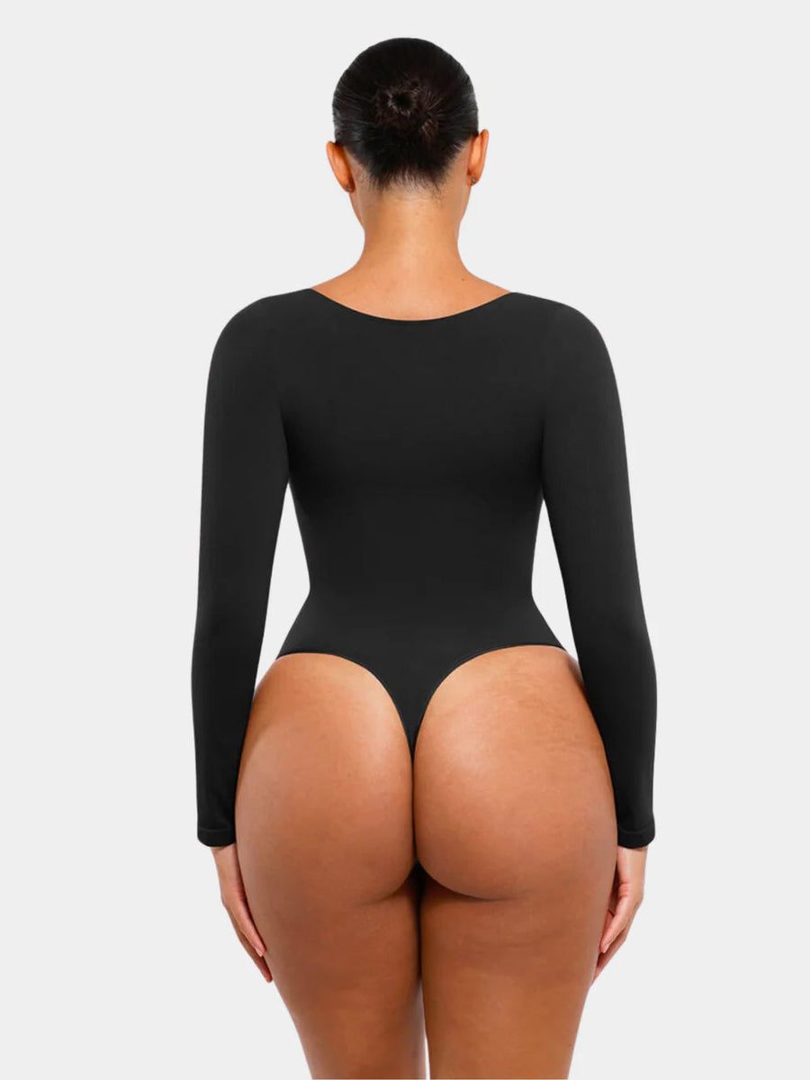 Womenâs Long Sleeve Shapewear Bodysuit - Silvia