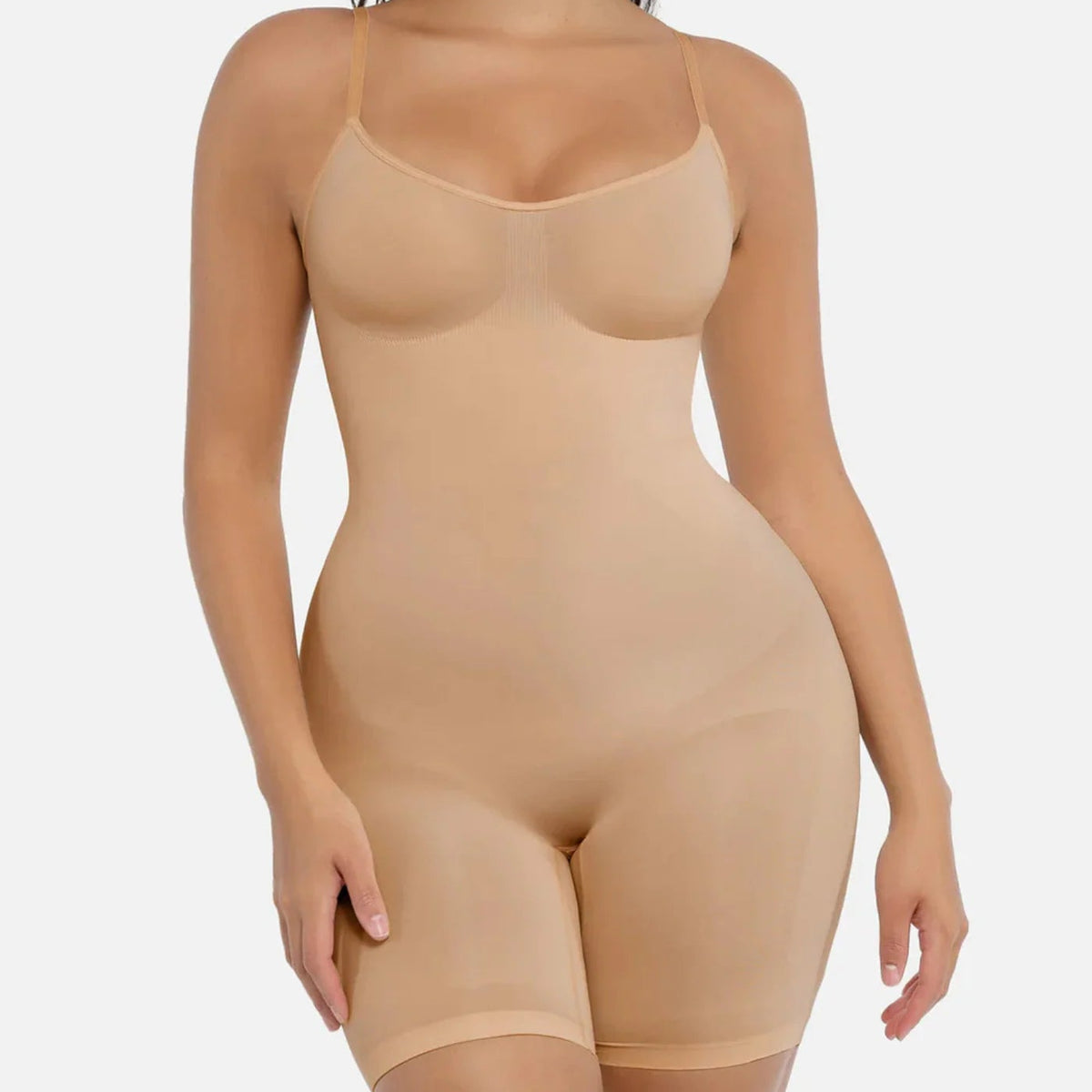 Seamless Shapewear Bodysuit with Adjustable Straps - Gabriella