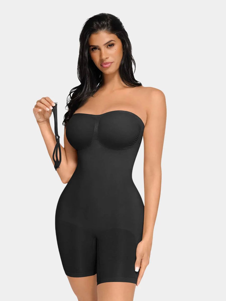 Seamless Shapewear Bodysuit with Adjustable Straps - Angela