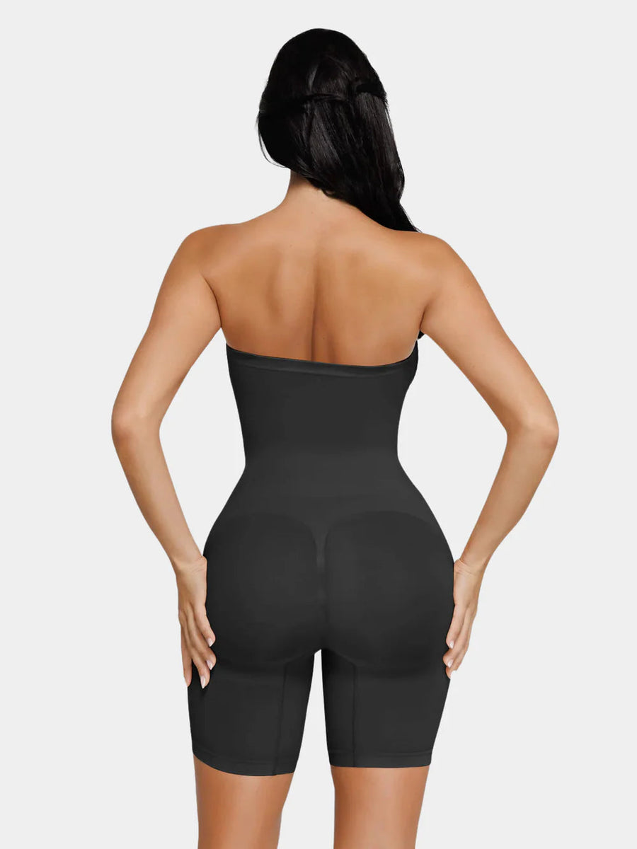 Seamless Shapewear Bodysuit with Adjustable Straps - Angela