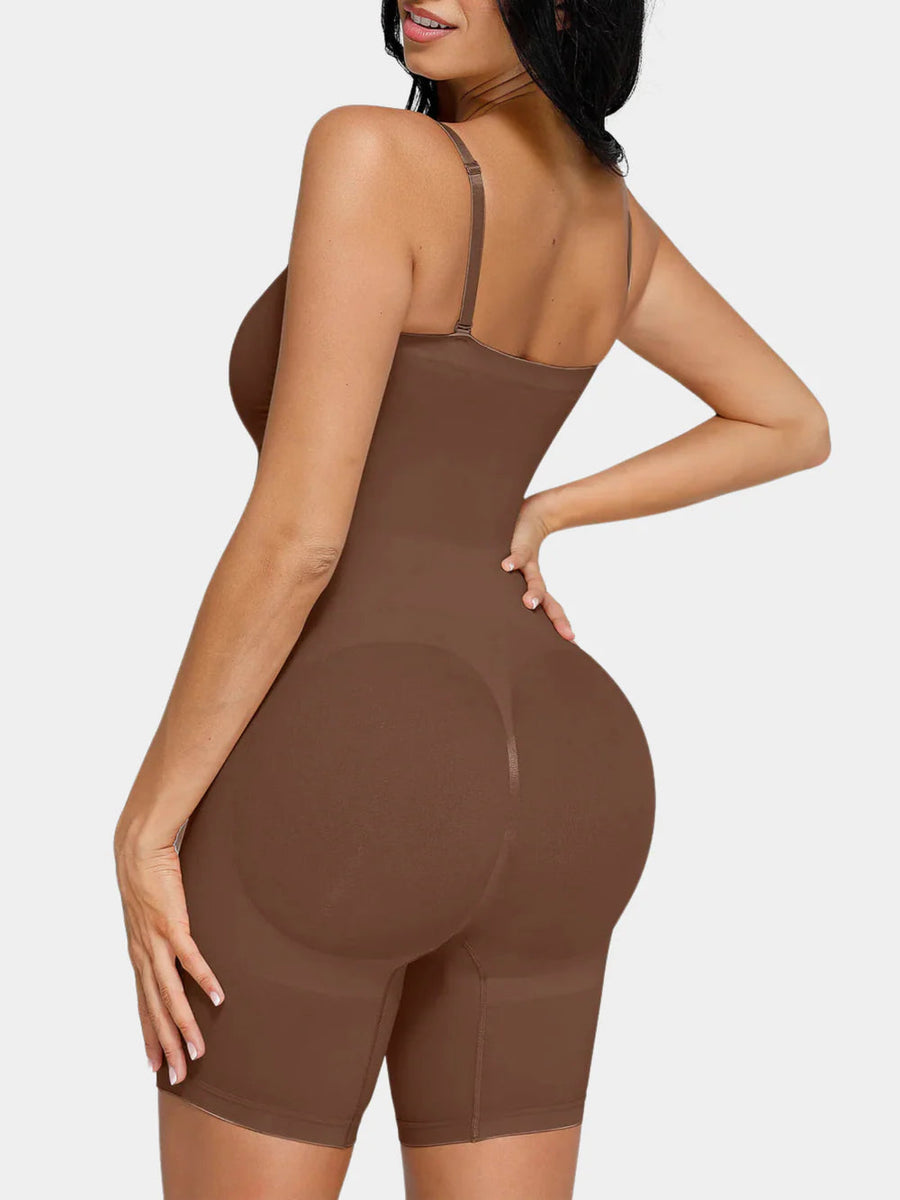 Seamless Shapewear Bodysuit with Adjustable Straps - Angela
