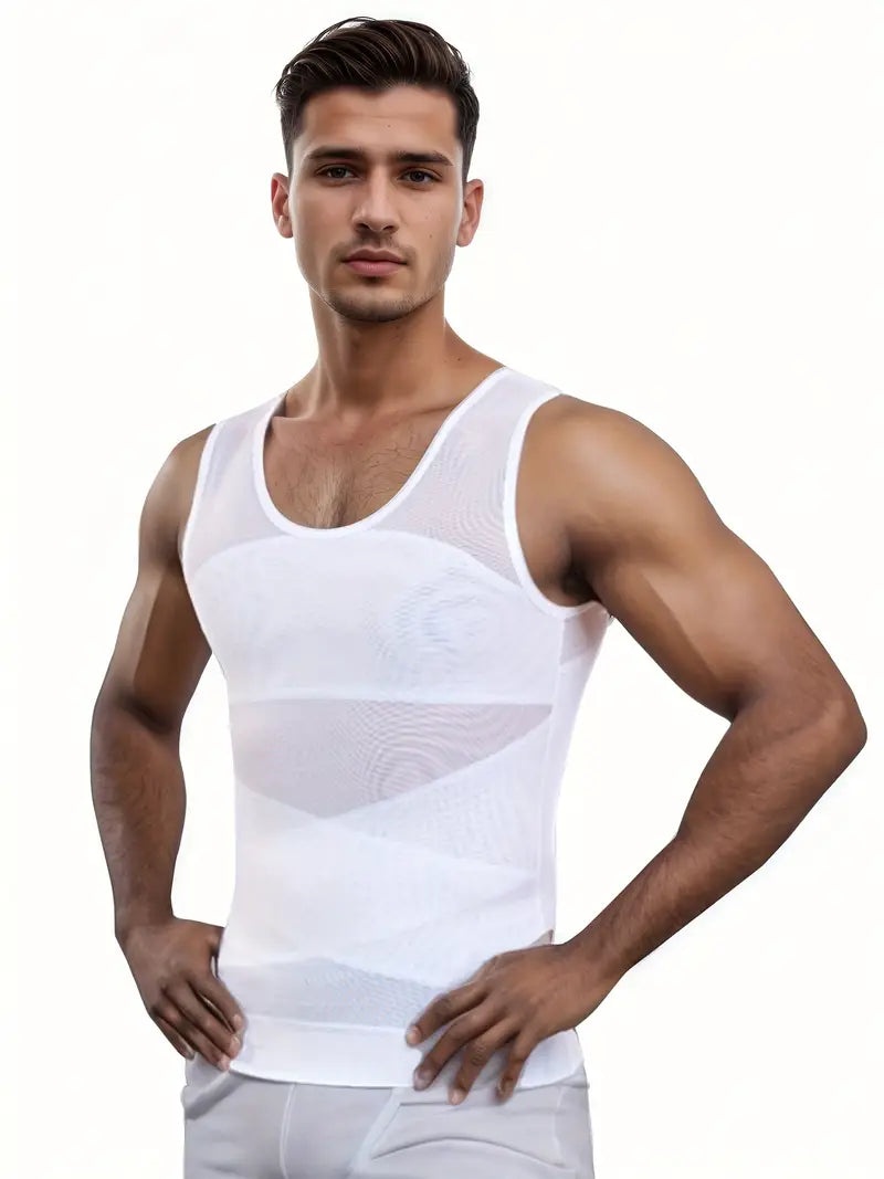 Menās Compression Slimming Undershirt Tank Top