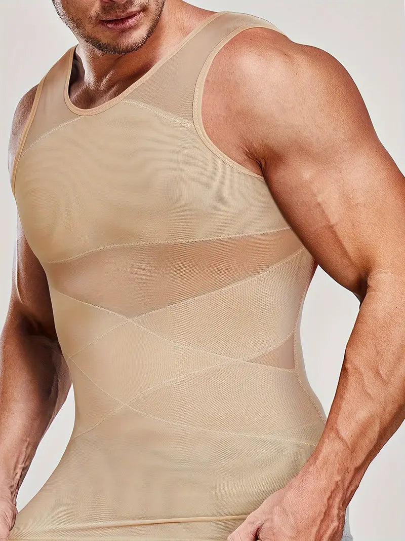 Menās Compression Slimming Undershirt Tank Top