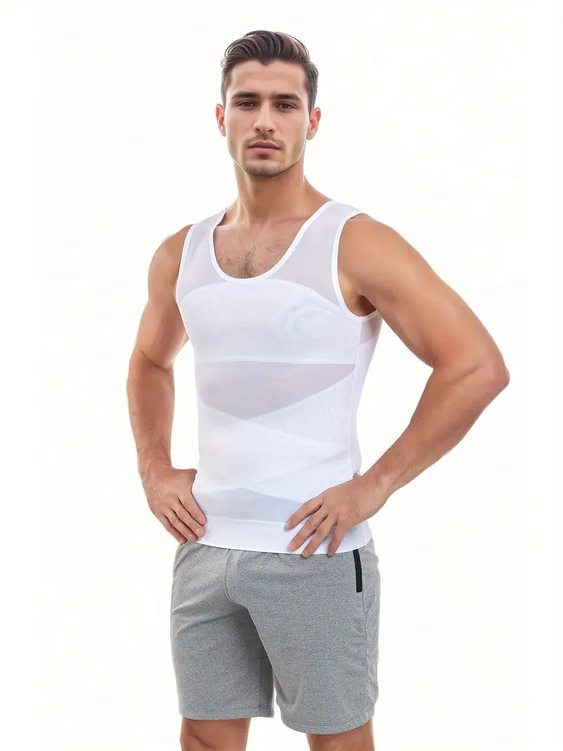 Menās Compression Slimming Undershirt Tank Top