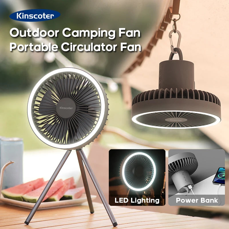 Rechargeable Camping Fan – Portable, Quiet & USB Powered for Outdoor Use