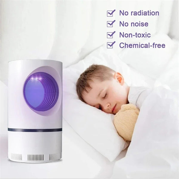 Electric Indoor Mosquito Trap – Silent, Safe & Chemical-Free Insect Killer
