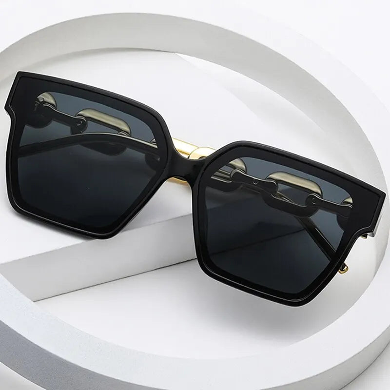 Vintage Rectangle Cat Eye Sunglasses