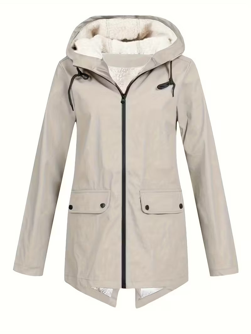 Women’s Fleece Lined Hooded Parka – Warm Winter Jacket - Shella