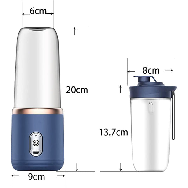 Portable Blender for Smoothies and Shakes, Fruit Mixer Juicer Mini Portable