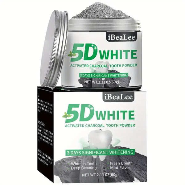 Activated Charcoal Teeth Whitening Cleaning Powder - 60g