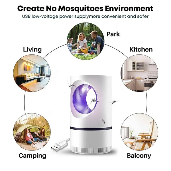Electric Indoor Mosquito Trap – Silent, Safe & Chemical-Free Insect Killer