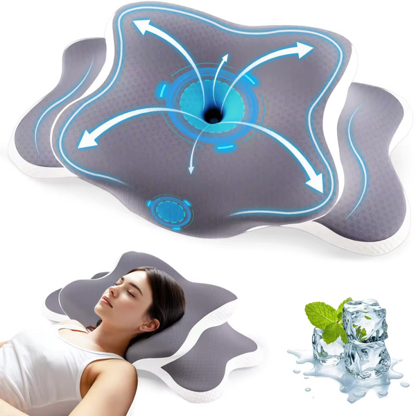 Ergonomic Memory Foam Neck Support Pillow
