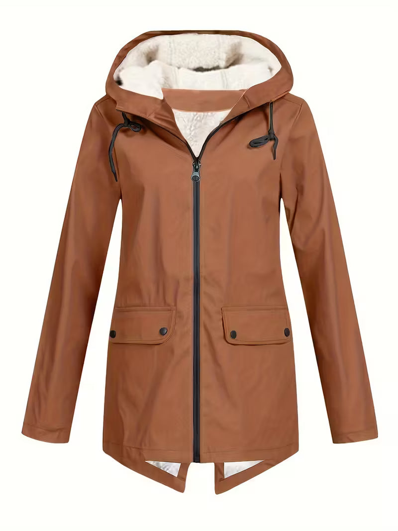Women’s Fleece Lined Hooded Parka – Warm Winter Jacket - Shella