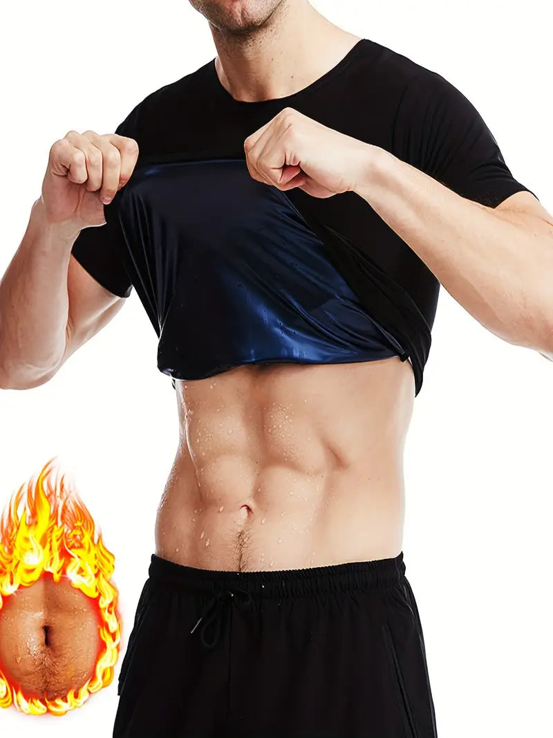 Men’s Sweat Sauna T-Shirt Waist Trainer