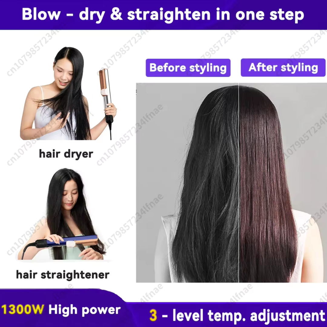 2-in-1 Professional Hair Straightener & Hair Dryer