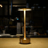 Sleek Metallic Cordless Table Lamp