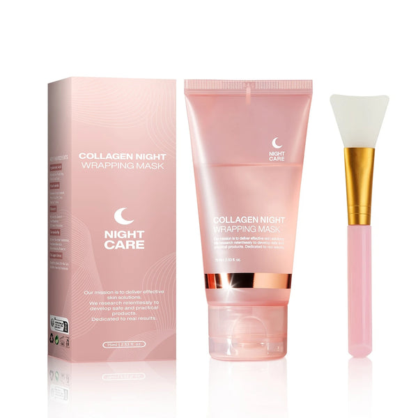 Collagen Night Care Wrapping Mask with Applicator Brush