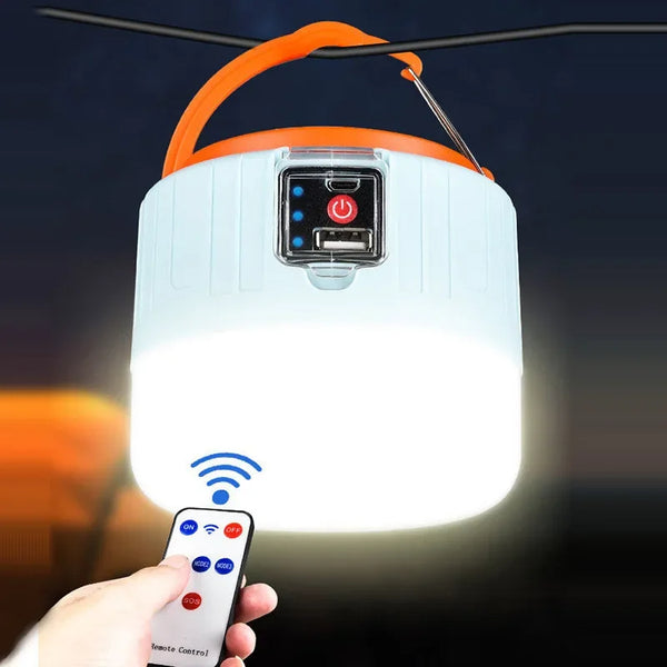Outdoor Solar Camping Light – Remote-Controlled, Bubble Lamp & Waterproof
