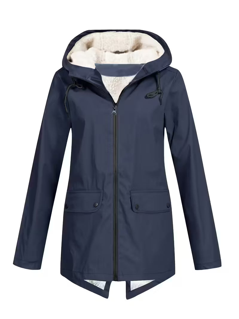 Women’s Fleece Lined Hooded Parka – Warm Winter Jacket - Shella