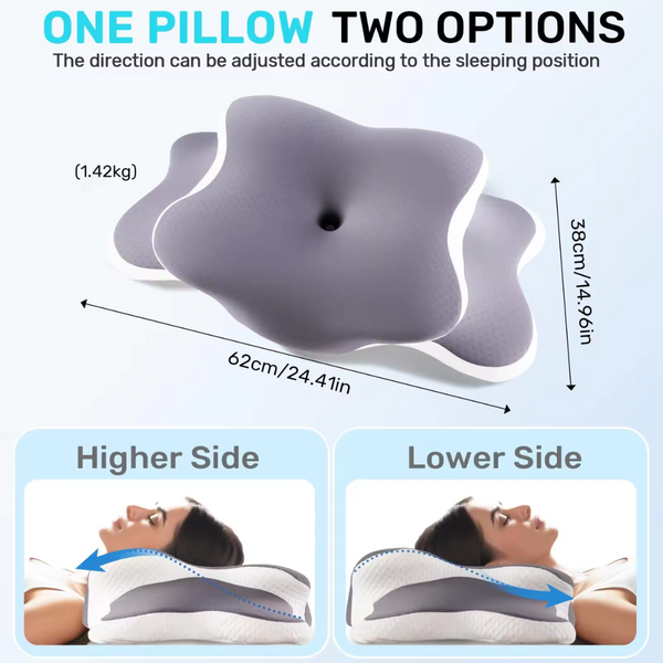 Ergonomic Memory Foam Neck Support Pillow