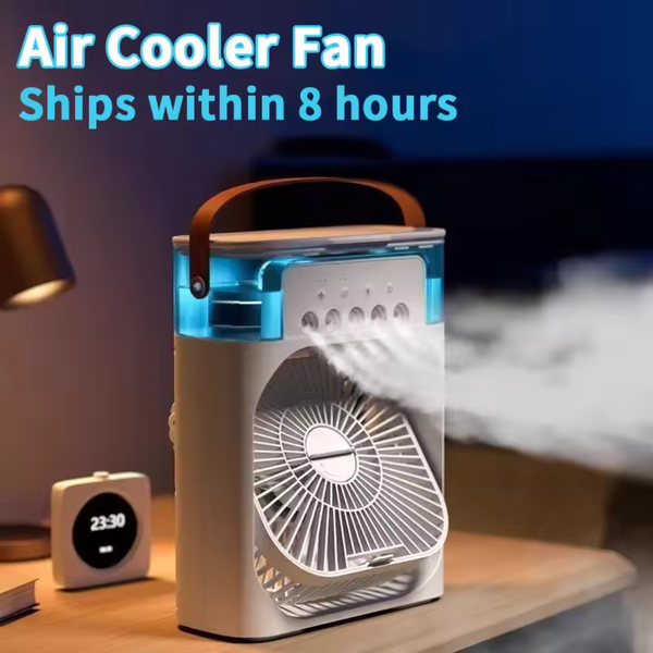 3-in-1 Mini Air Cooler Fan – Portable Cooling, Humidifier & Purifier for Home or Office