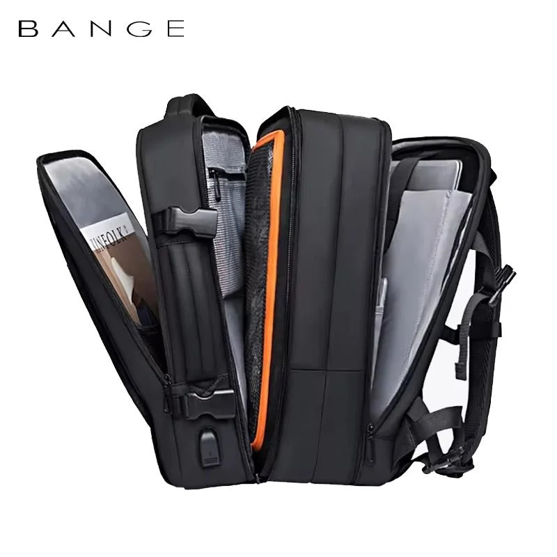 Expandable Men's Travel Backpack – Large Capacity & Waterproof Design