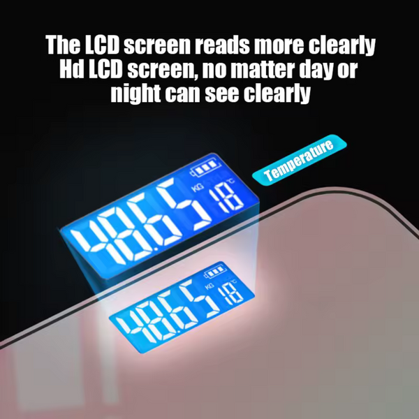 Digital Smart Glass Body Scale – High Precision Body Weight Scale with LED Display