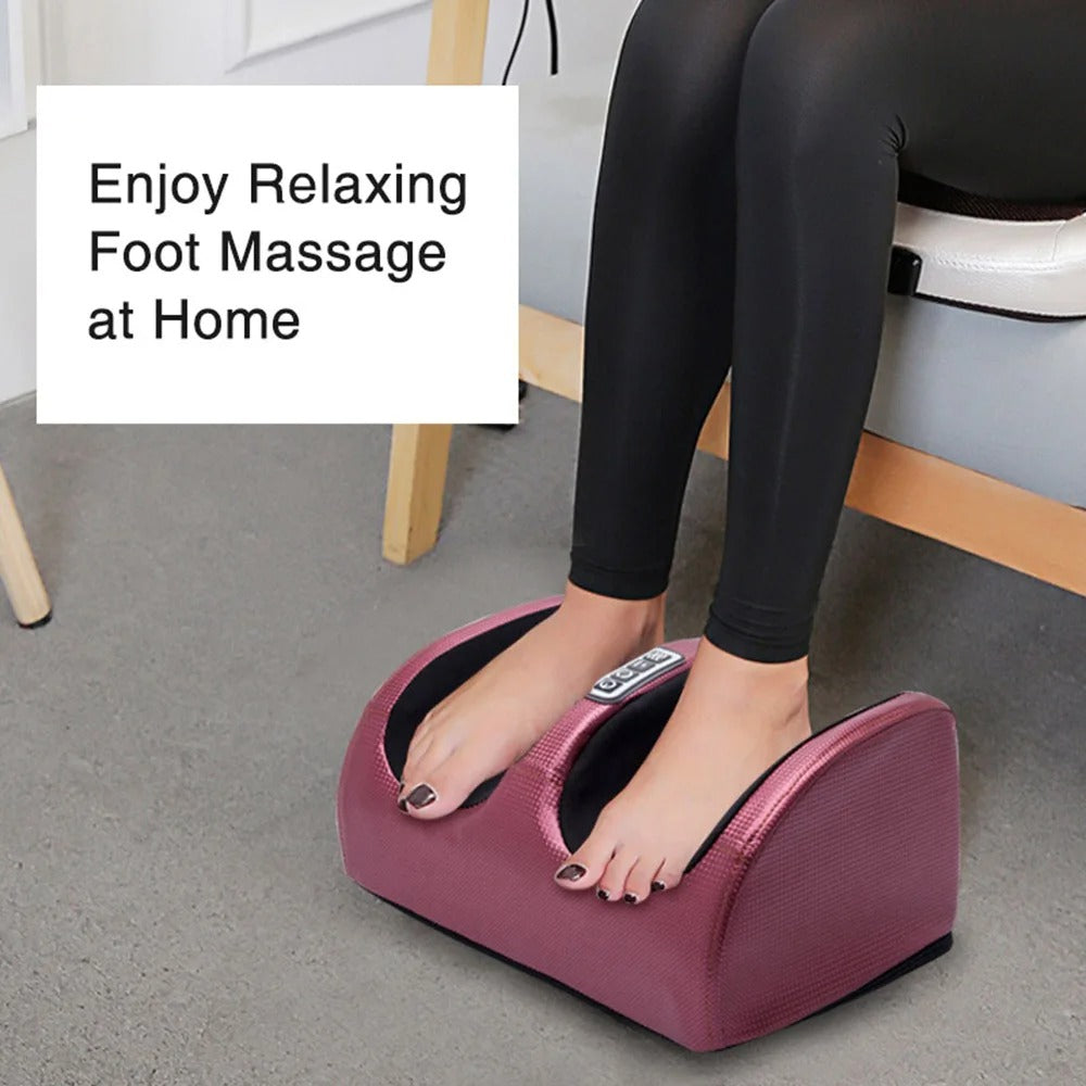 Electric Foot Massager | Deep Kneading, Heat & Pain Relief Therapy