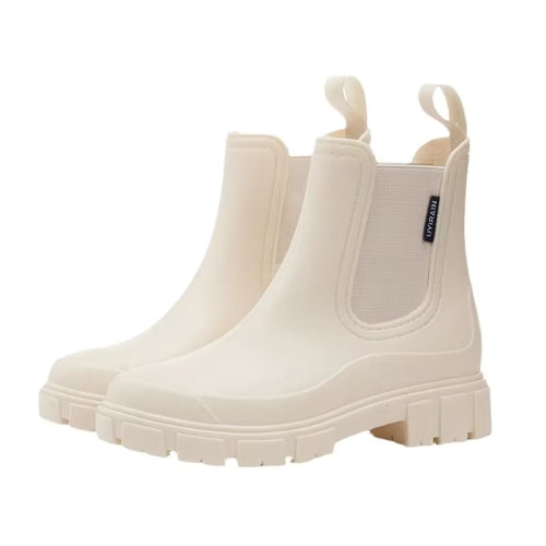 Women’s Chelsea Rain Boots – Waterproof Ankle Boots, Non-Slip & Stylish