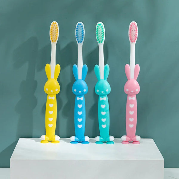 Eco-Friendly Cartoon Toothbrush – 4 Pack