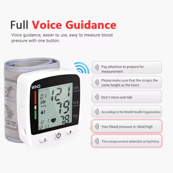 Digital Wrist Blood Pressure Monitor