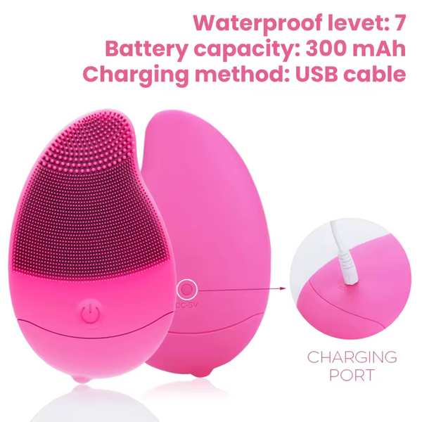 Waterproof Sonic Silicone Facial Cleanser