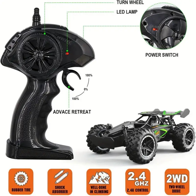 Kids Off-Road RC Car – 2.4GHz High-Speed Remote Control Toy