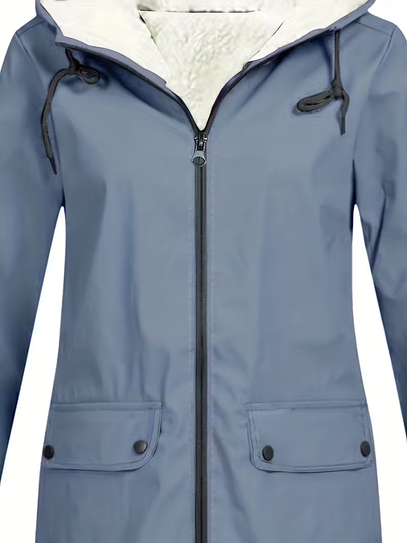 Women’s Fleece Lined Hooded Parka – Warm Winter Jacket - Shella