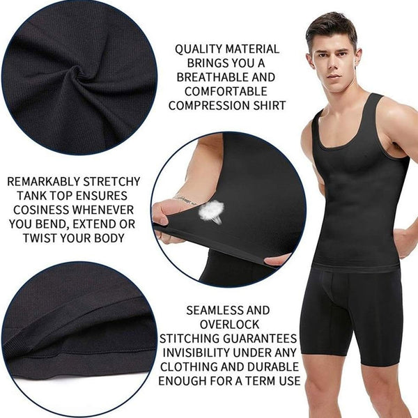 Men’s Slimming Compression Shaper Shirt