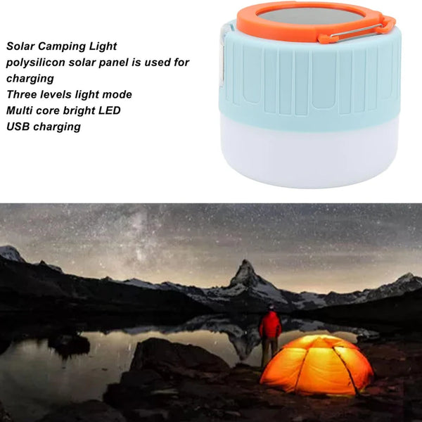 Outdoor Solar Camping Light – Remote-Controlled, Bubble Lamp & Waterproof