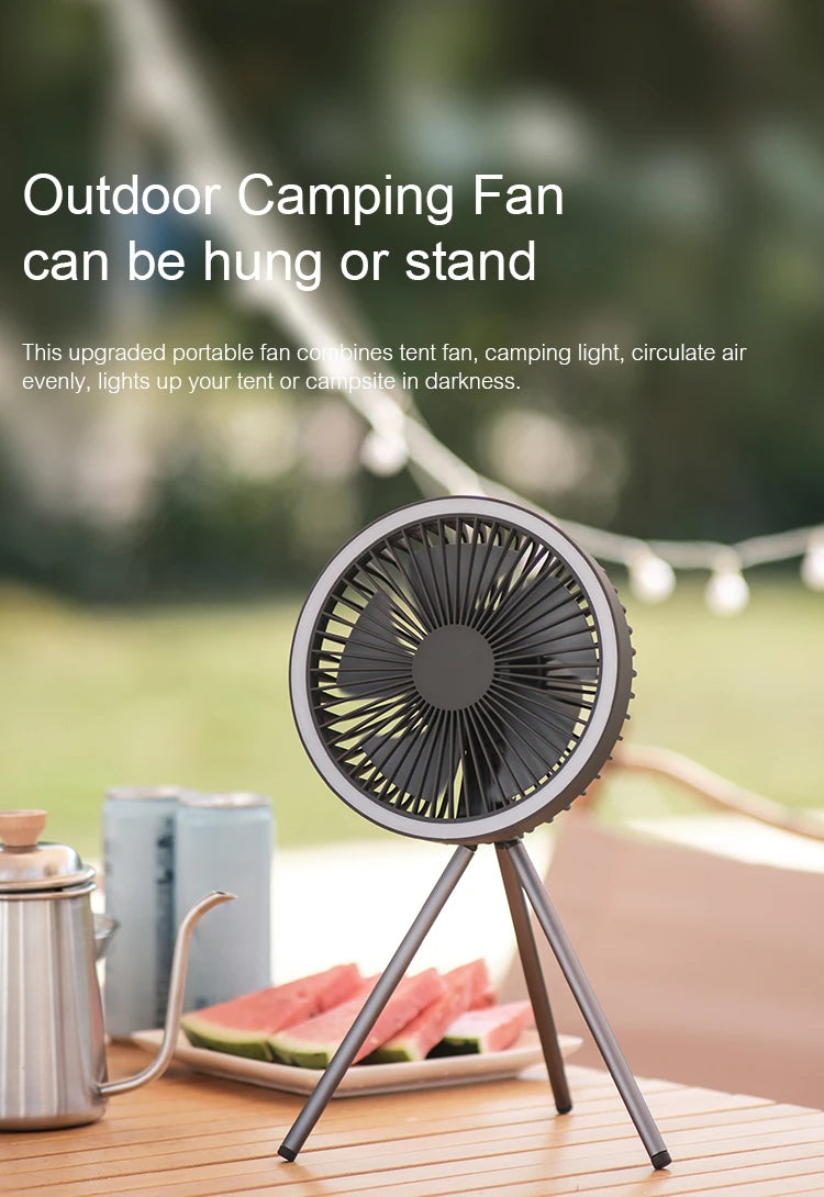 Rechargeable Camping Fan – Portable, Quiet & USB Powered for Outdoor Use