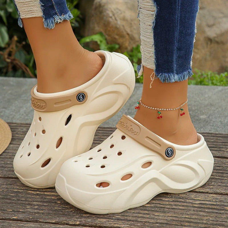 Chunky Platform Clogs – Lightweight, Breathable & Slip-On Comfort