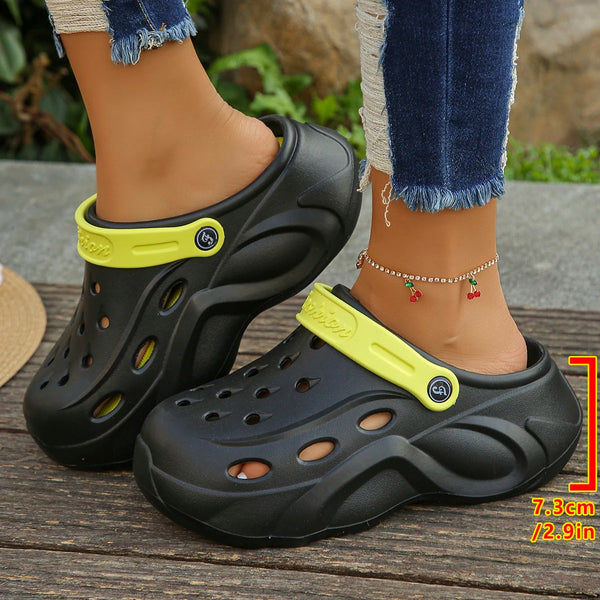 Chunky Platform Clogs – Lightweight, Breathable & Slip-On Comfort