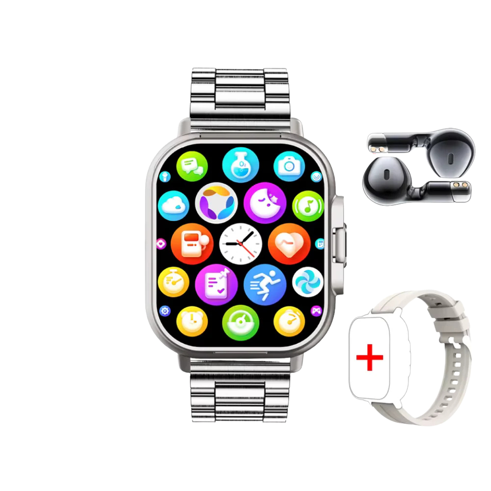 2-in-1 Smartwatch with Built-in Earphones