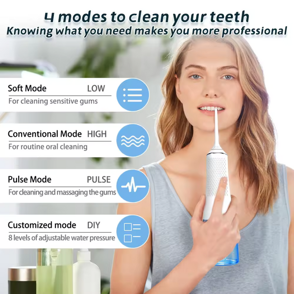 Portable Dental Water Flosser Oral Irrigator 300ml