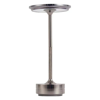 Sleek Metallic Cordless Table Lamp