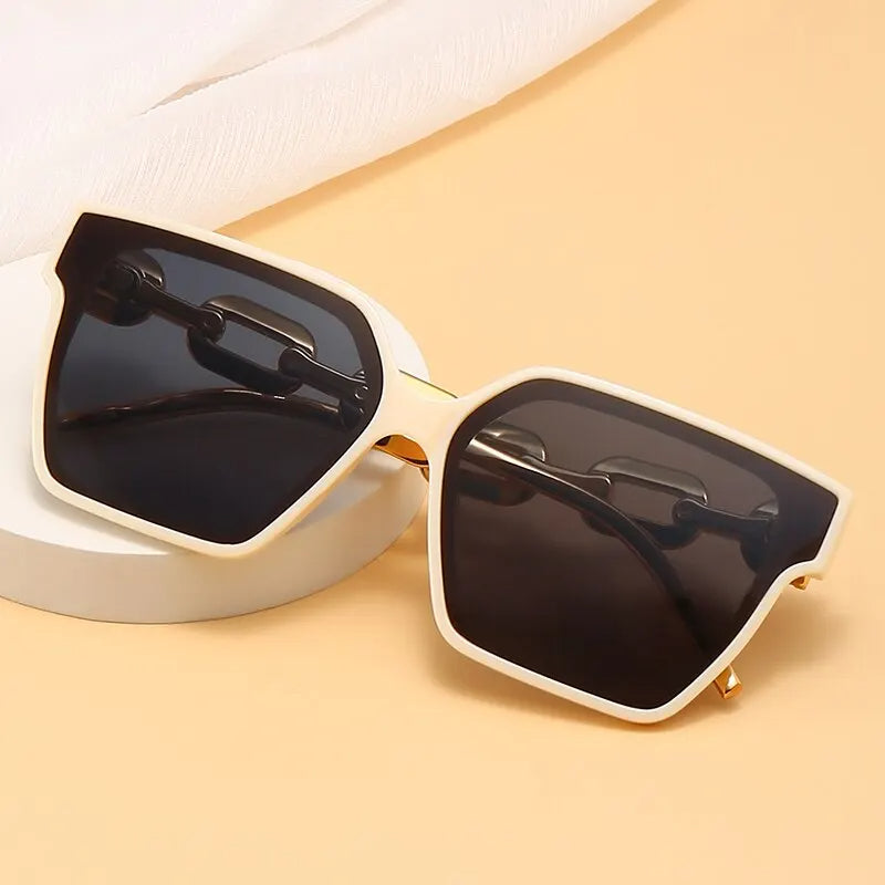 Vintage Rectangle Cat Eye Sunglasses