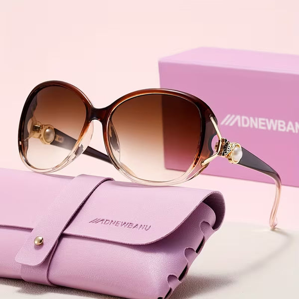 Women’s Vintage Pearl Sunglasses – Elegant Designer Fashion Shades