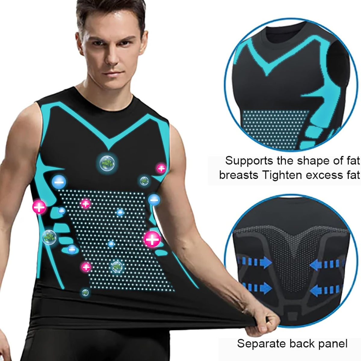 Men’s Ionic Shaping Slimming Compression Vest