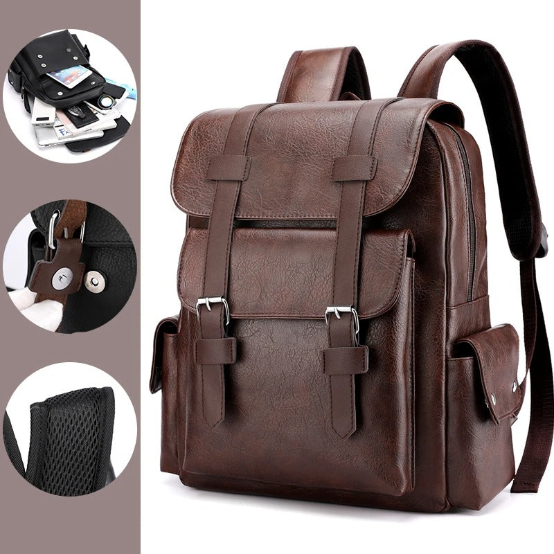 Vintage Leather Backpack